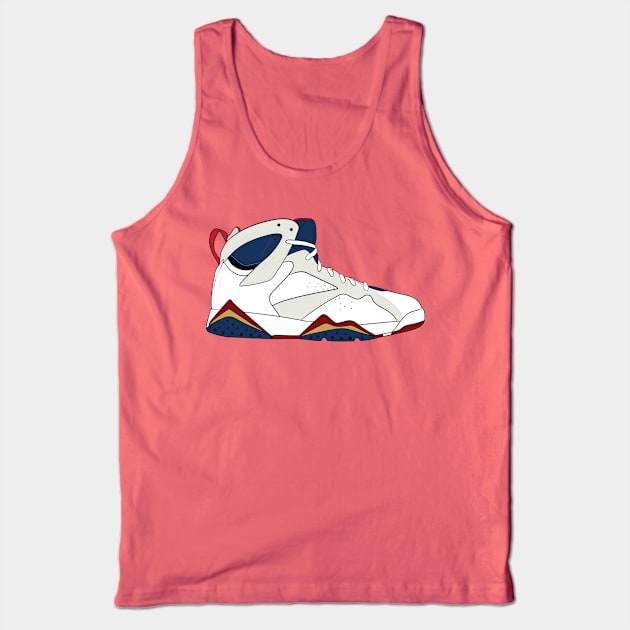 Air Jordan VII (7) - Olympics Tank Top by WalkDesigns